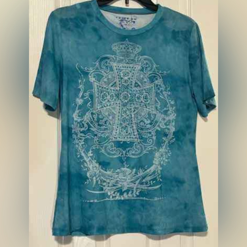Blue Graphic Tee Size Large